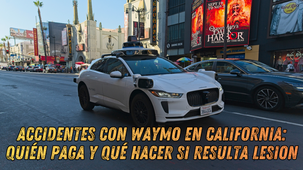 ¿Lesionado en un accidente con Waymo en California?